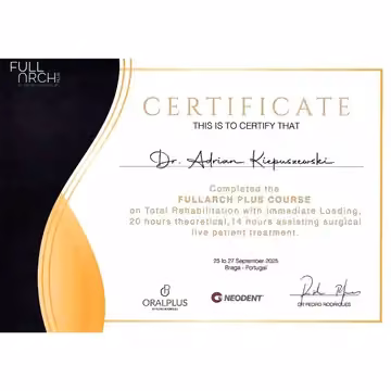 FullArch Plus Course - Total Rehabilitation with Immediate Loading